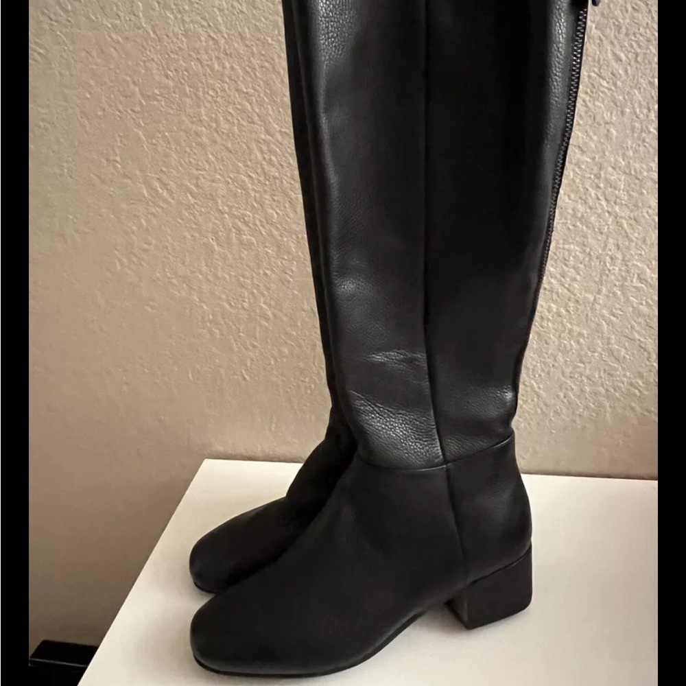 Gentle Souls by Kenneth Cole Ella Women's Black Knee High Boots 9 new leather